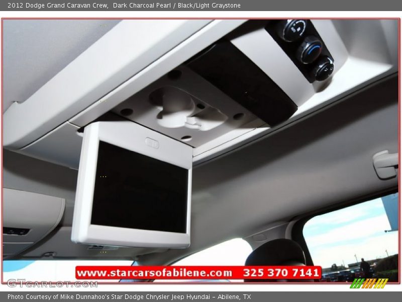 Dark Charcoal Pearl / Black/Light Graystone 2012 Dodge Grand Caravan Crew