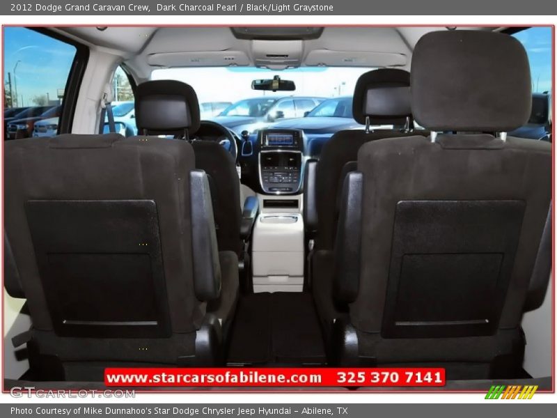 Dark Charcoal Pearl / Black/Light Graystone 2012 Dodge Grand Caravan Crew