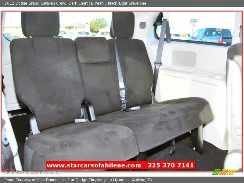 Dark Charcoal Pearl / Black/Light Graystone 2012 Dodge Grand Caravan Crew