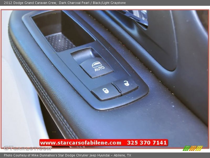Dark Charcoal Pearl / Black/Light Graystone 2012 Dodge Grand Caravan Crew