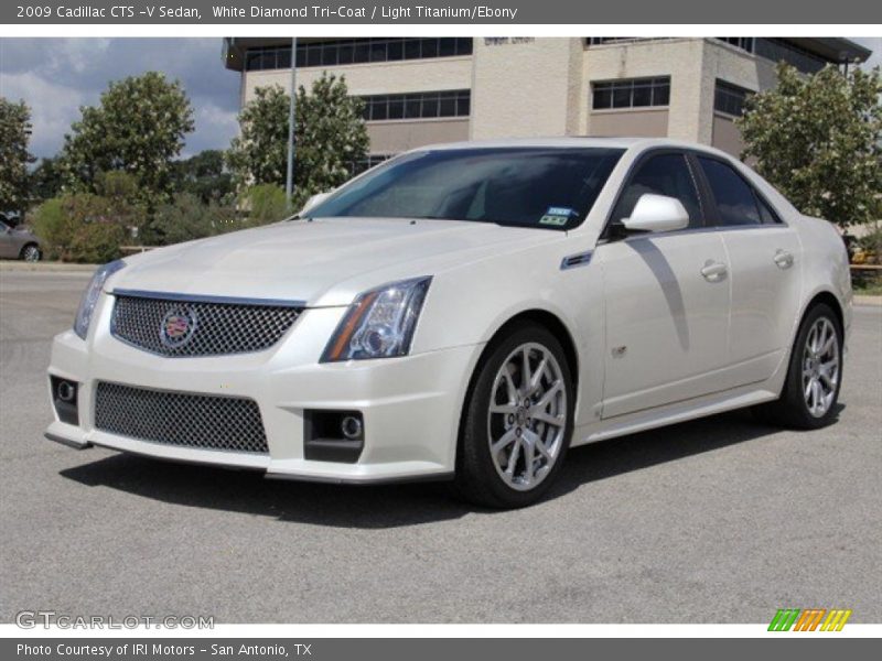 White Diamond Tri-Coat / Light Titanium/Ebony 2009 Cadillac CTS -V Sedan