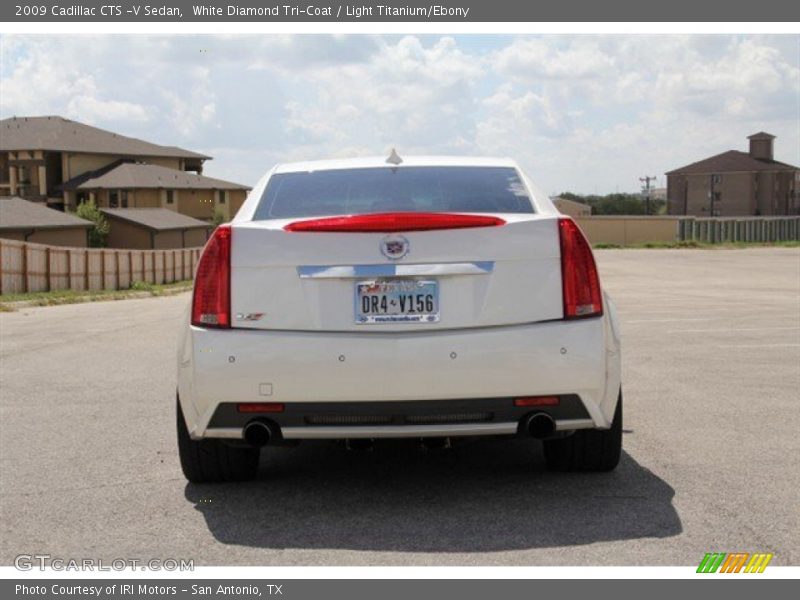 White Diamond Tri-Coat / Light Titanium/Ebony 2009 Cadillac CTS -V Sedan