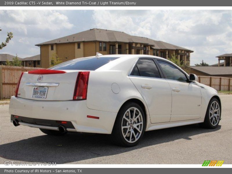 White Diamond Tri-Coat / Light Titanium/Ebony 2009 Cadillac CTS -V Sedan