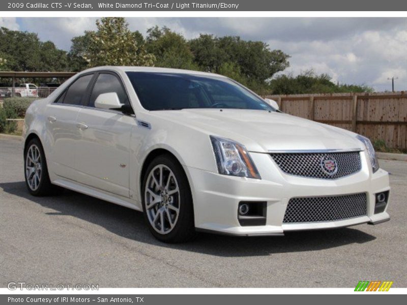 White Diamond Tri-Coat / Light Titanium/Ebony 2009 Cadillac CTS -V Sedan