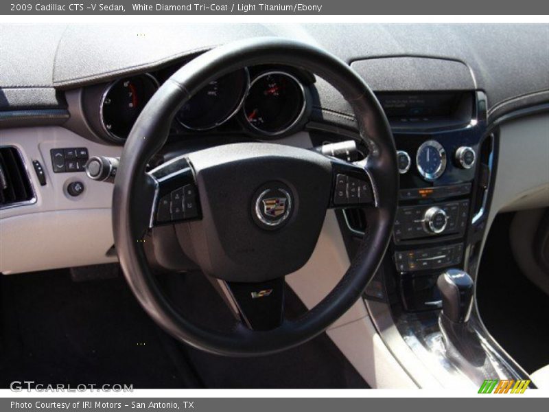 White Diamond Tri-Coat / Light Titanium/Ebony 2009 Cadillac CTS -V Sedan