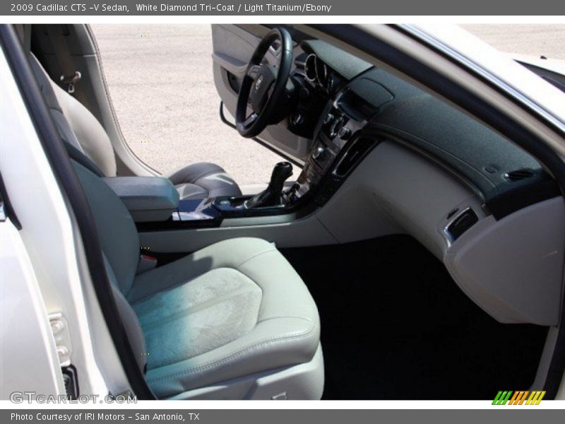 White Diamond Tri-Coat / Light Titanium/Ebony 2009 Cadillac CTS -V Sedan