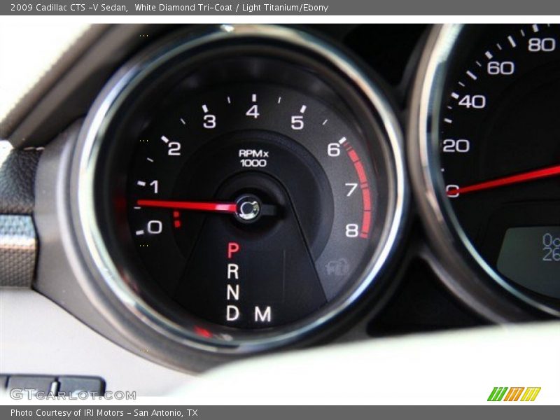 White Diamond Tri-Coat / Light Titanium/Ebony 2009 Cadillac CTS -V Sedan