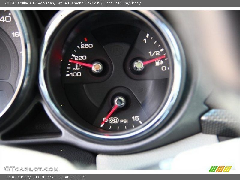 White Diamond Tri-Coat / Light Titanium/Ebony 2009 Cadillac CTS -V Sedan
