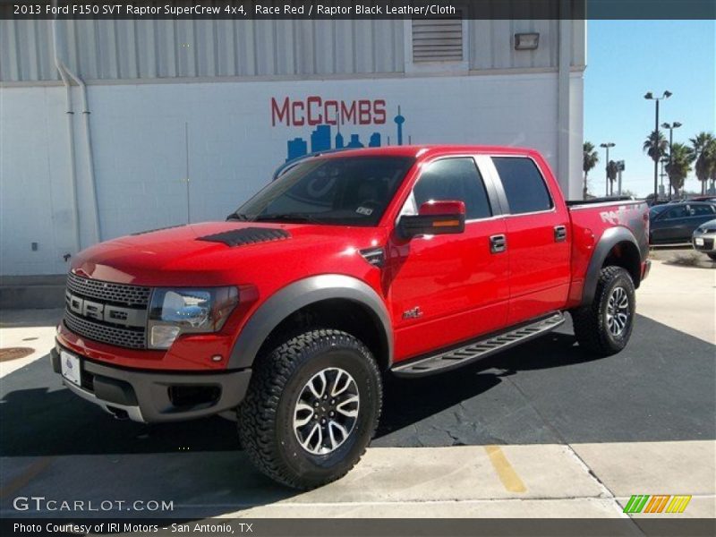 Race Red / Raptor Black Leather/Cloth 2013 Ford F150 SVT Raptor SuperCrew 4x4