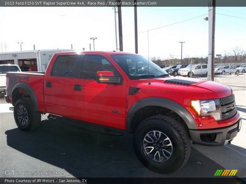 Race Red / Raptor Black Leather/Cloth 2013 Ford F150 SVT Raptor SuperCrew 4x4