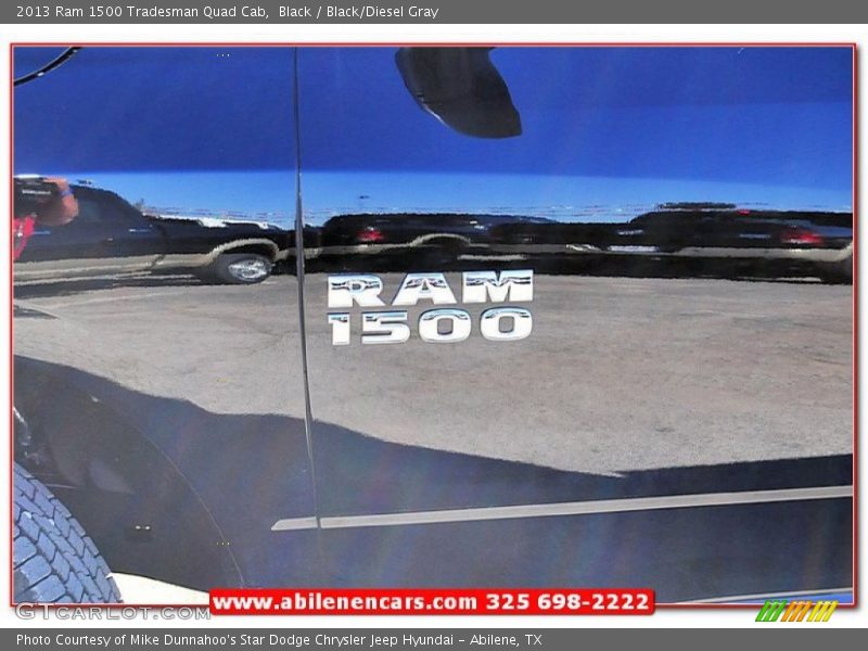 Black / Black/Diesel Gray 2013 Ram 1500 Tradesman Quad Cab