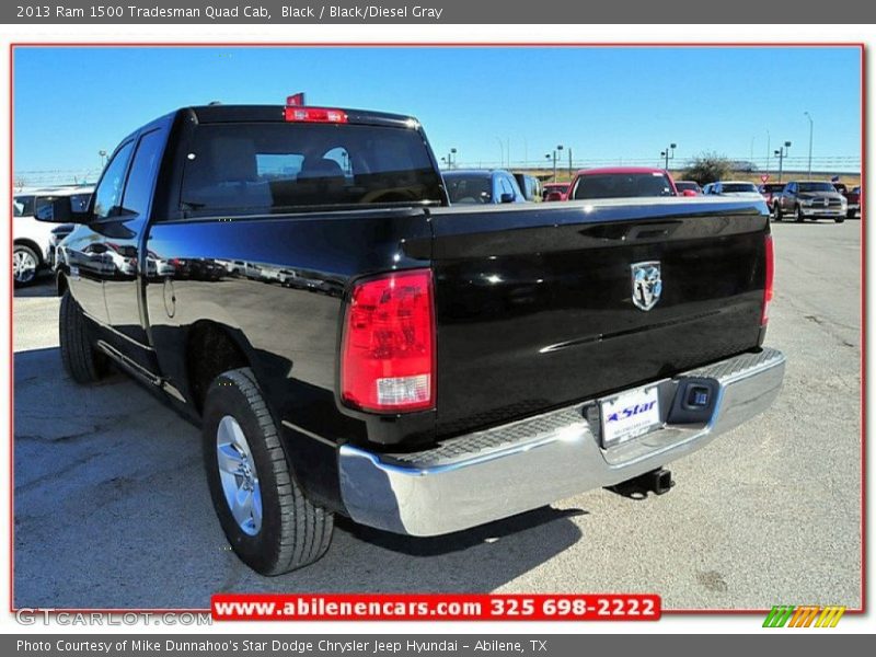 Black / Black/Diesel Gray 2013 Ram 1500 Tradesman Quad Cab