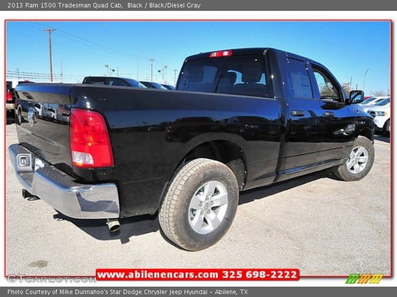 Black / Black/Diesel Gray 2013 Ram 1500 Tradesman Quad Cab