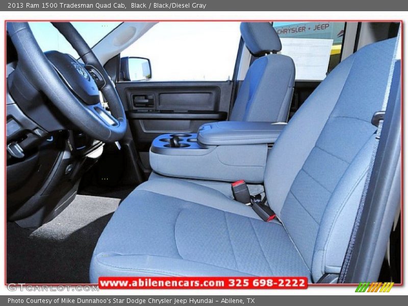 Black / Black/Diesel Gray 2013 Ram 1500 Tradesman Quad Cab