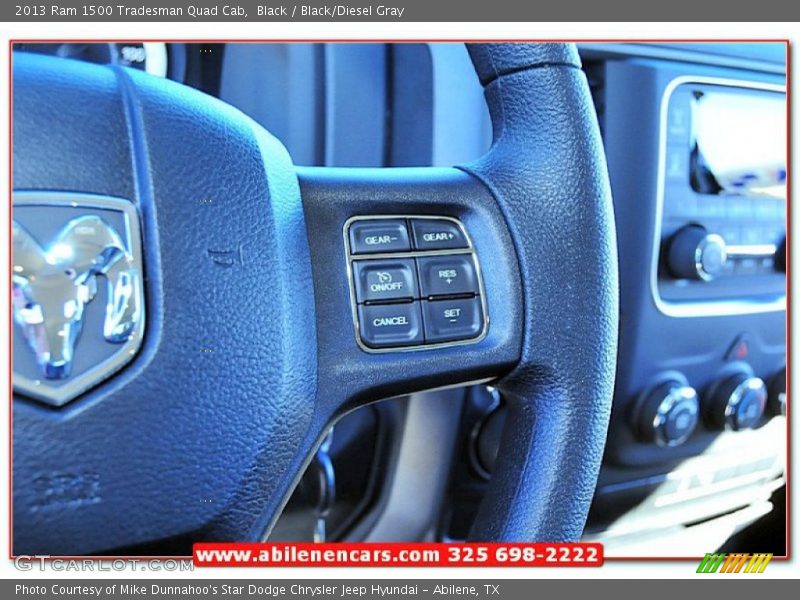 Black / Black/Diesel Gray 2013 Ram 1500 Tradesman Quad Cab
