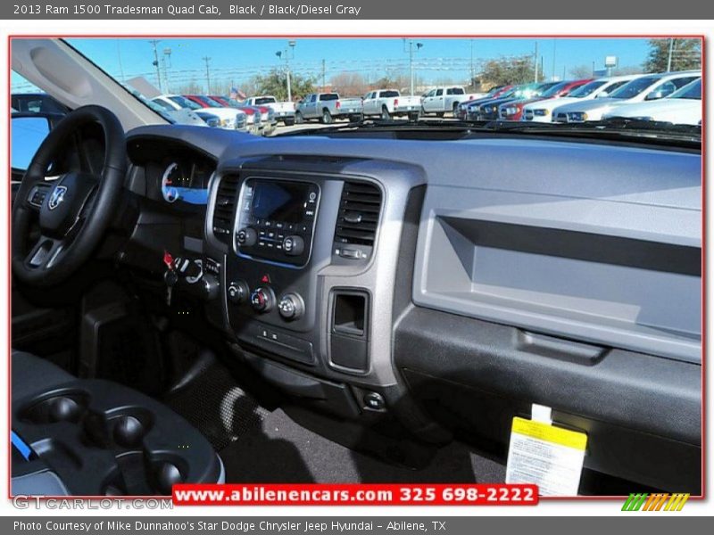 Black / Black/Diesel Gray 2013 Ram 1500 Tradesman Quad Cab