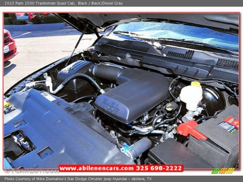 Black / Black/Diesel Gray 2013 Ram 1500 Tradesman Quad Cab