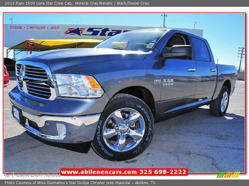 Mineral Gray Metallic / Black/Diesel Gray 2013 Ram 1500 Lone Star Crew Cab