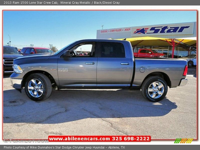 Mineral Gray Metallic / Black/Diesel Gray 2013 Ram 1500 Lone Star Crew Cab