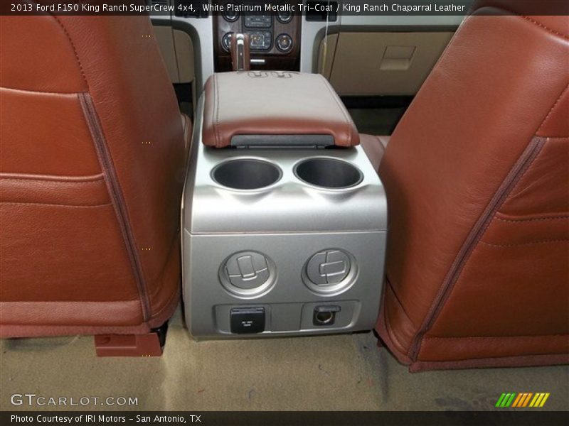 White Platinum Metallic Tri-Coat / King Ranch Chaparral Leather 2013 Ford F150 King Ranch SuperCrew 4x4