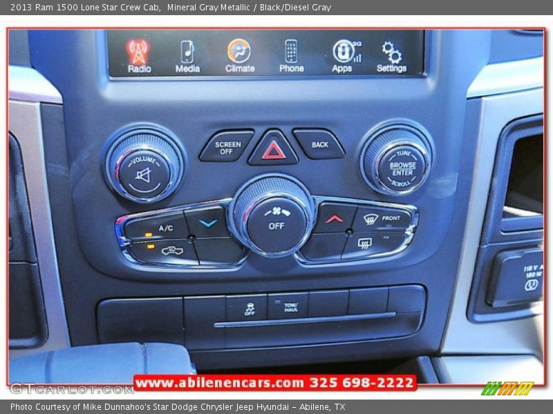 Mineral Gray Metallic / Black/Diesel Gray 2013 Ram 1500 Lone Star Crew Cab