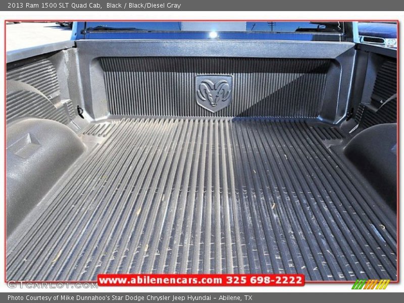Black / Black/Diesel Gray 2013 Ram 1500 SLT Quad Cab