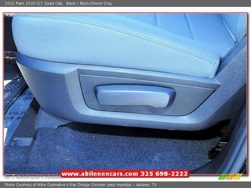 Black / Black/Diesel Gray 2013 Ram 1500 SLT Quad Cab