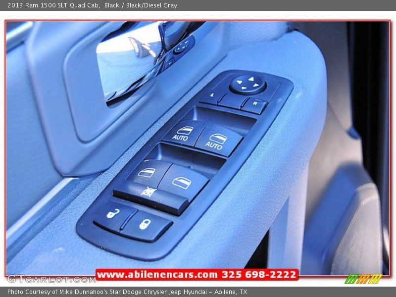 Black / Black/Diesel Gray 2013 Ram 1500 SLT Quad Cab