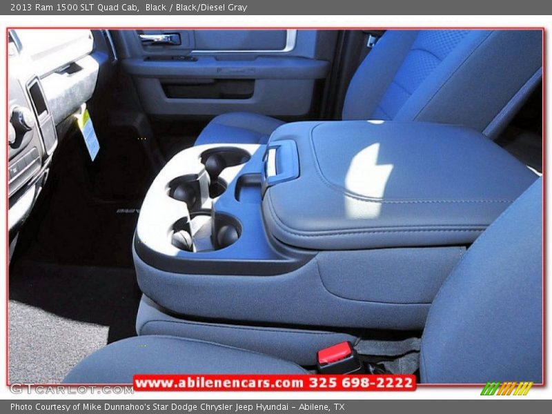 Black / Black/Diesel Gray 2013 Ram 1500 SLT Quad Cab