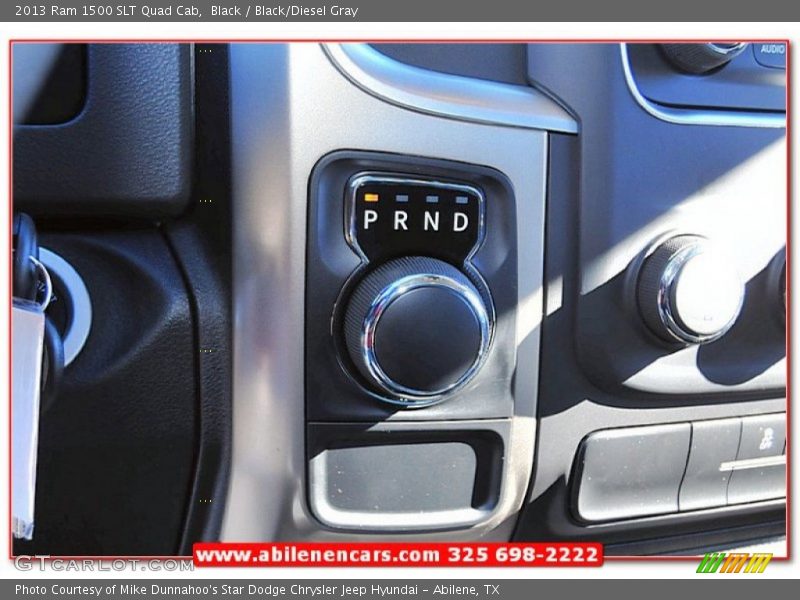 Black / Black/Diesel Gray 2013 Ram 1500 SLT Quad Cab