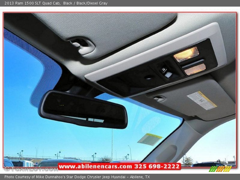 Black / Black/Diesel Gray 2013 Ram 1500 SLT Quad Cab
