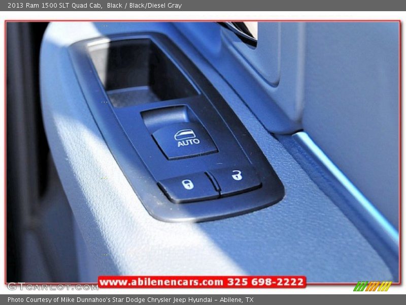 Black / Black/Diesel Gray 2013 Ram 1500 SLT Quad Cab