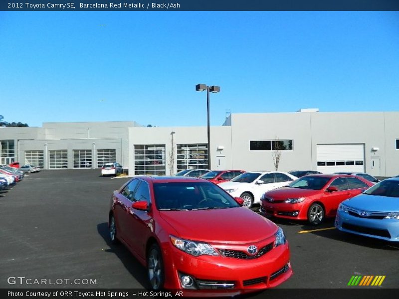 Barcelona Red Metallic / Black/Ash 2012 Toyota Camry SE