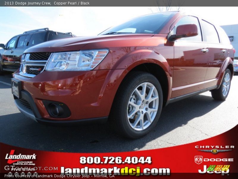 Copper Pearl / Black 2013 Dodge Journey Crew