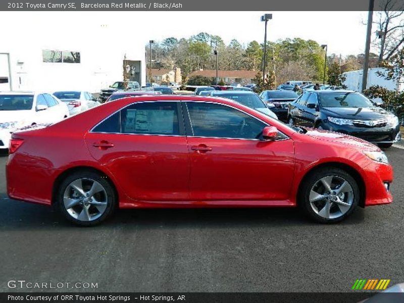 Barcelona Red Metallic / Black/Ash 2012 Toyota Camry SE