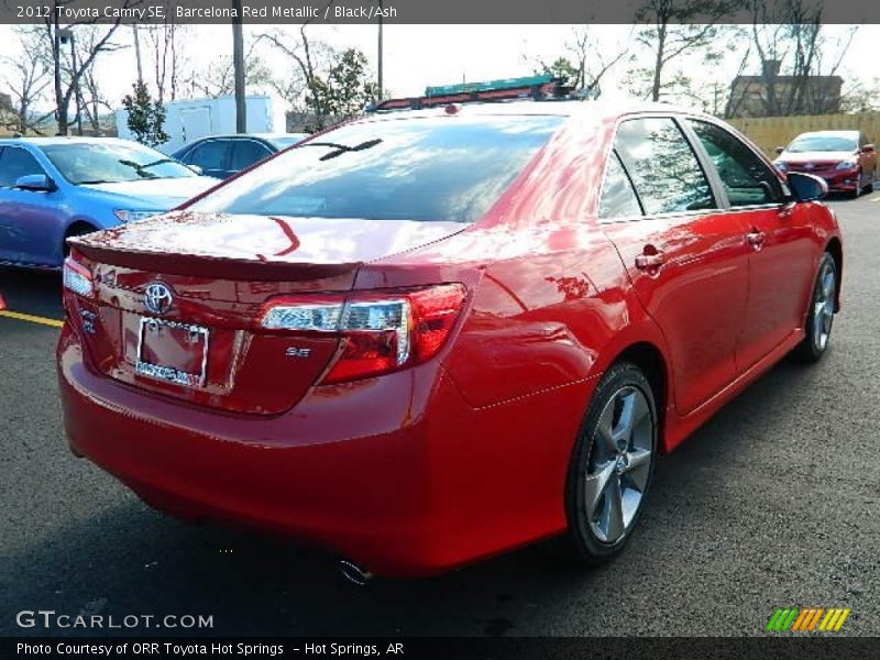 Barcelona Red Metallic / Black/Ash 2012 Toyota Camry SE