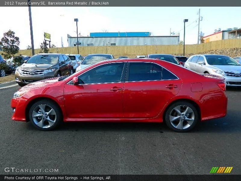 Barcelona Red Metallic / Black/Ash 2012 Toyota Camry SE