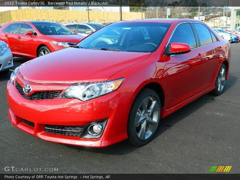 Barcelona Red Metallic / Black/Ash 2012 Toyota Camry SE