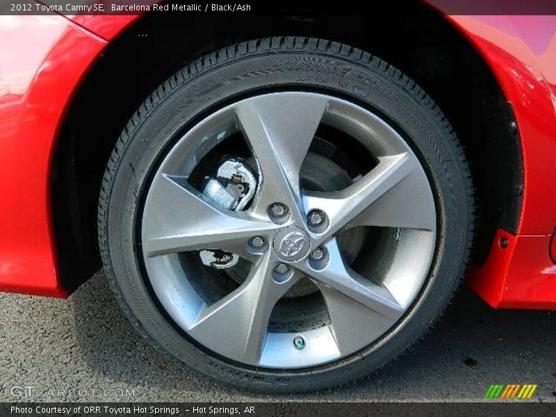 Barcelona Red Metallic / Black/Ash 2012 Toyota Camry SE
