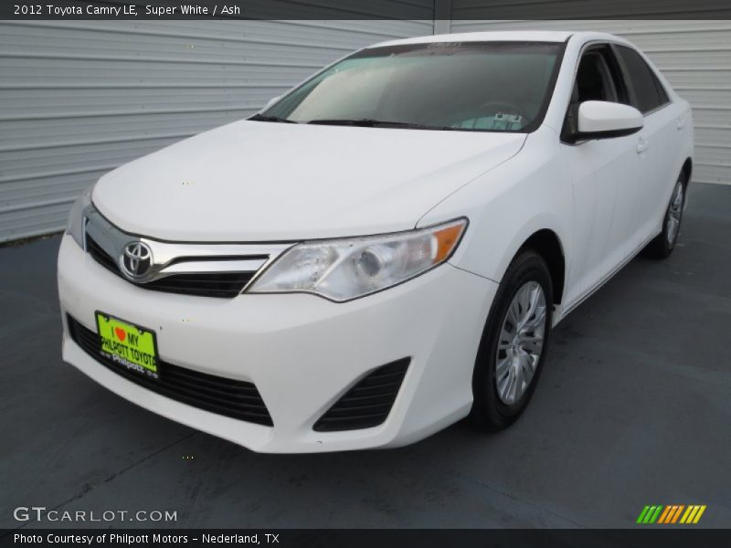 Super White / Ash 2012 Toyota Camry LE