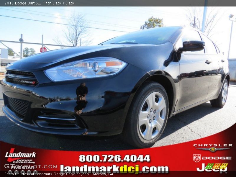 Pitch Black / Black 2013 Dodge Dart SE