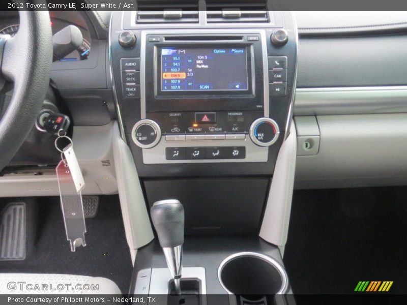 Super White / Ash 2012 Toyota Camry LE
