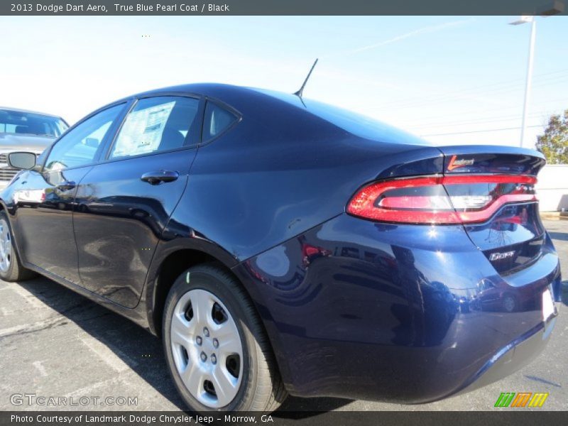 True Blue Pearl Coat / Black 2013 Dodge Dart Aero