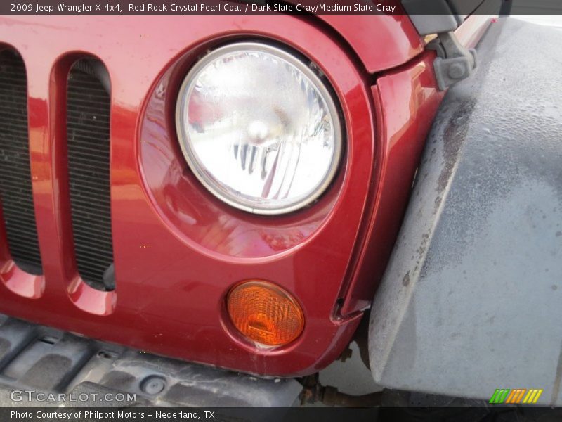 Red Rock Crystal Pearl Coat / Dark Slate Gray/Medium Slate Gray 2009 Jeep Wrangler X 4x4