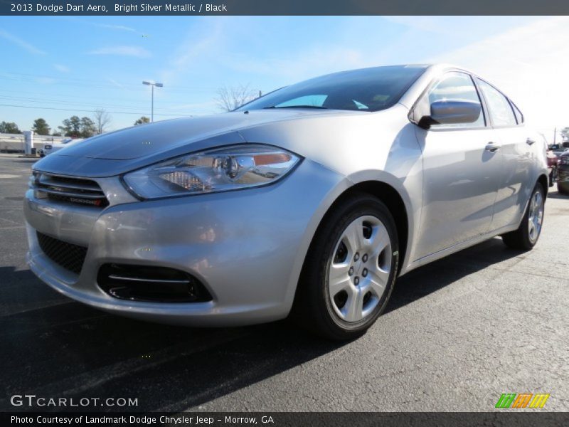 Bright Silver Metallic / Black 2013 Dodge Dart Aero