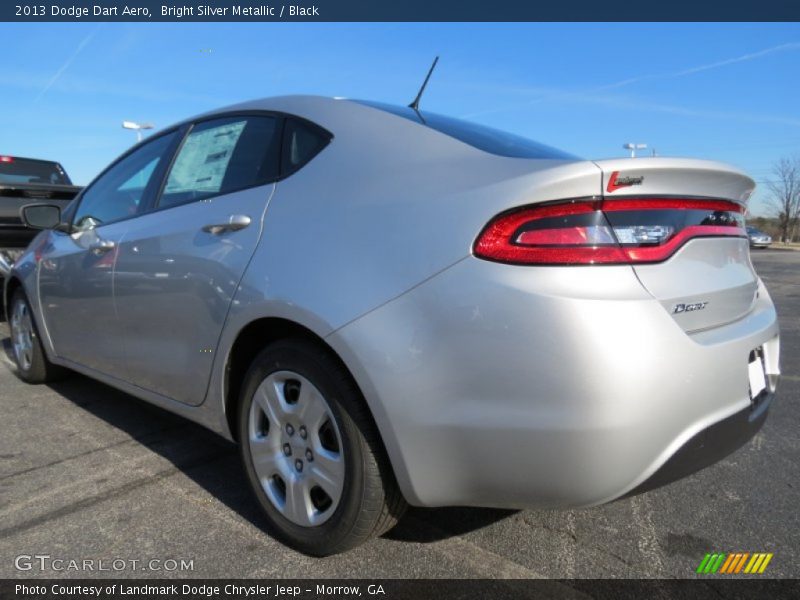 Bright Silver Metallic / Black 2013 Dodge Dart Aero