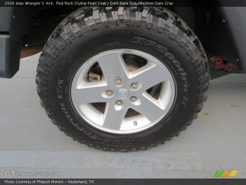 Red Rock Crystal Pearl Coat / Dark Slate Gray/Medium Slate Gray 2009 Jeep Wrangler X 4x4