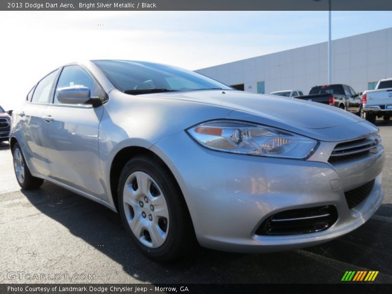 Bright Silver Metallic / Black 2013 Dodge Dart Aero