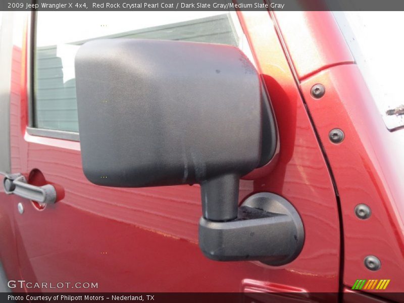 Red Rock Crystal Pearl Coat / Dark Slate Gray/Medium Slate Gray 2009 Jeep Wrangler X 4x4