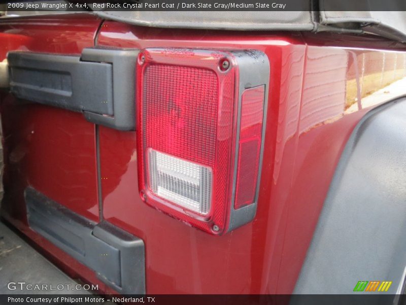 Red Rock Crystal Pearl Coat / Dark Slate Gray/Medium Slate Gray 2009 Jeep Wrangler X 4x4